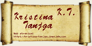 Kristina Tanjga vizit kartica